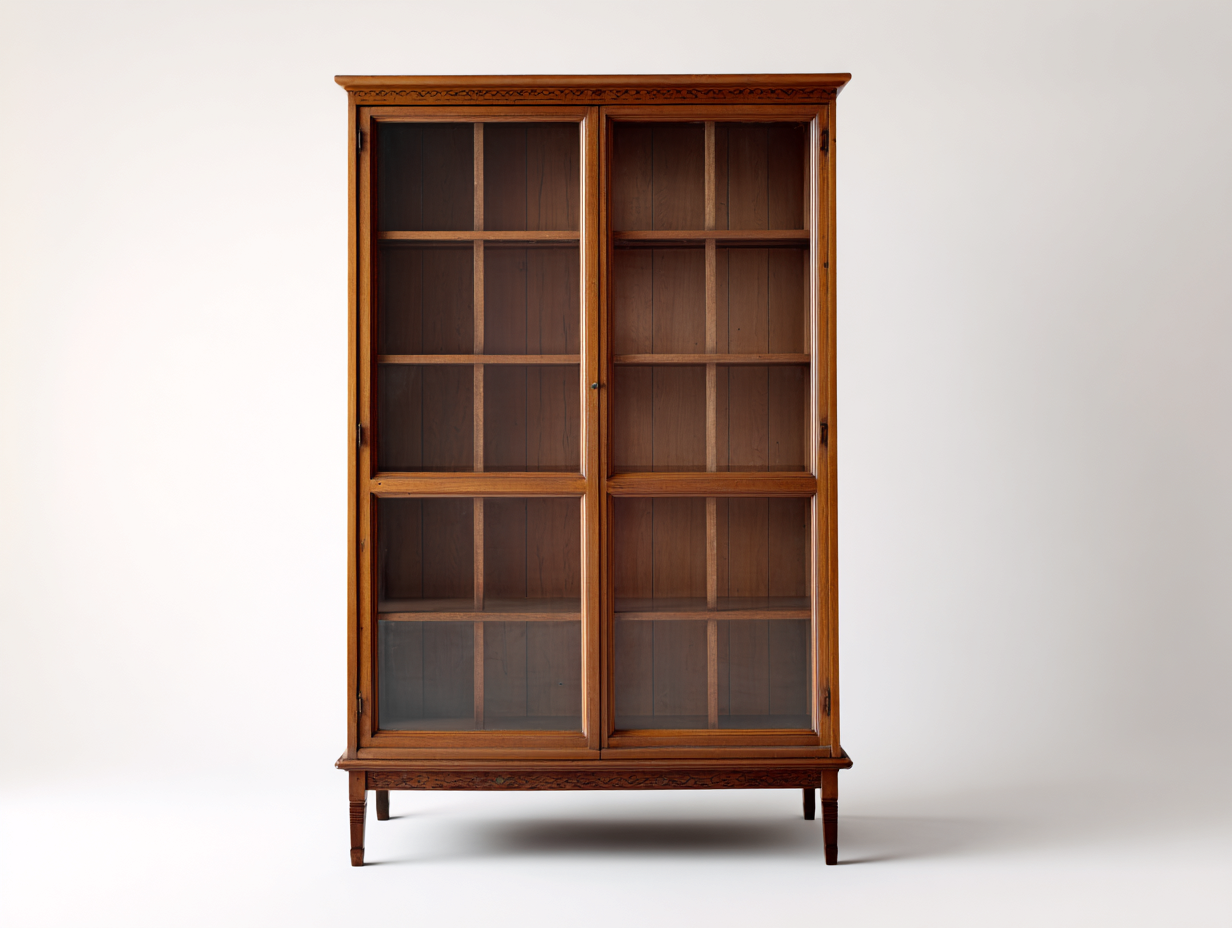 Vitrine Bois et Verre 95x42x170 cm-Chêne Naturel-Style Classique Salon-Madiahaven