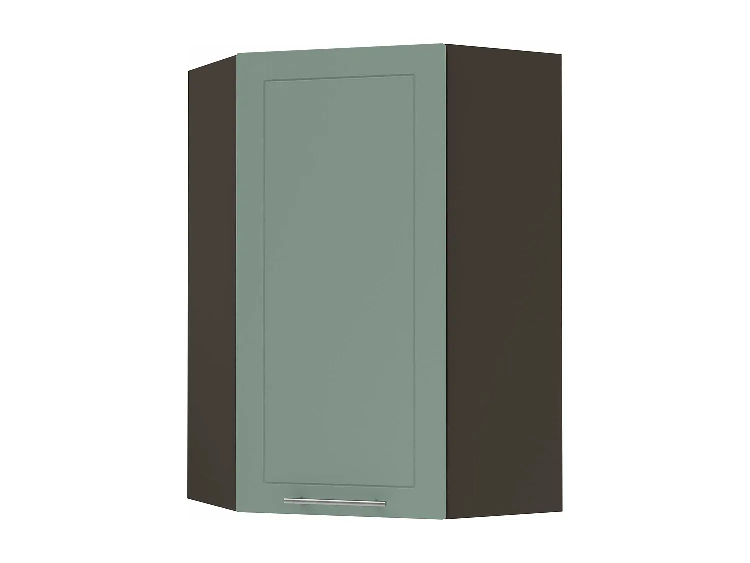 Moderner Küchenhängeschrank in Mint und Lava Matt