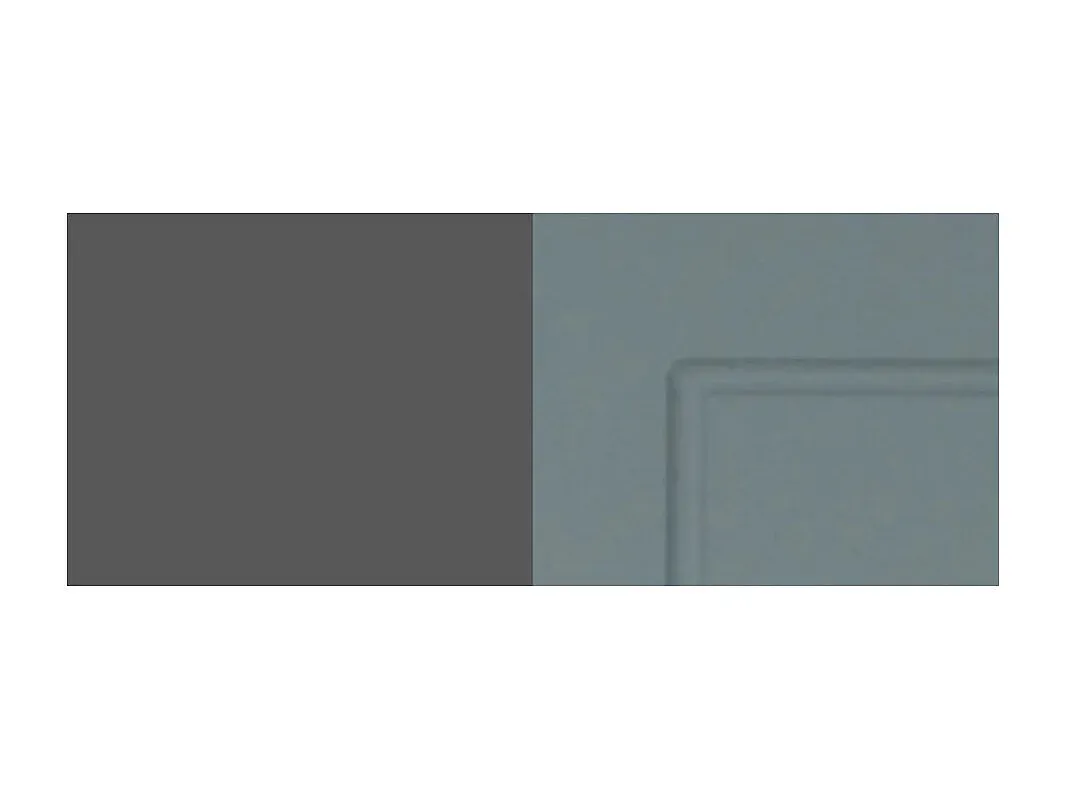 Moderner Küchenhängeschrank in Mint und Lava Matt