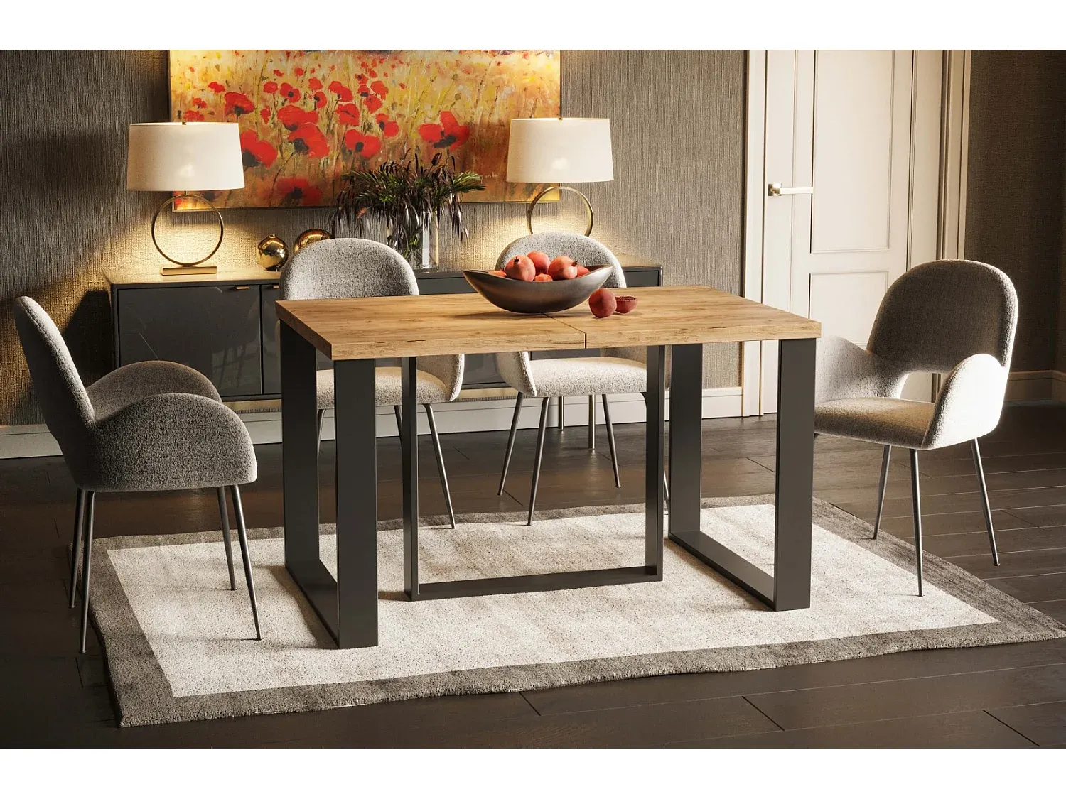 Ausziehbarer Esstisch 130-330cm