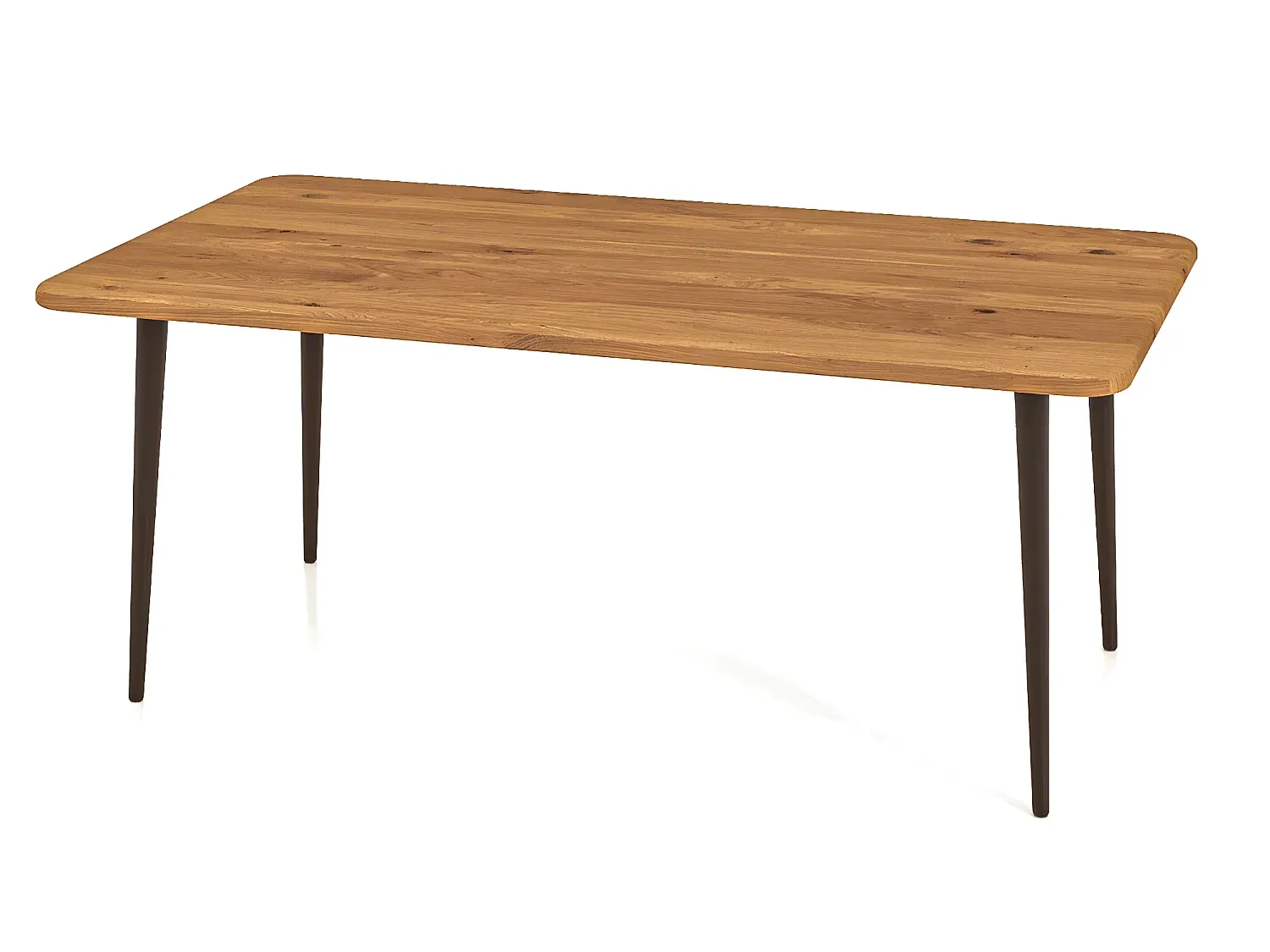 Naturgeölter Couchtisch aus Wildeiche 60x80