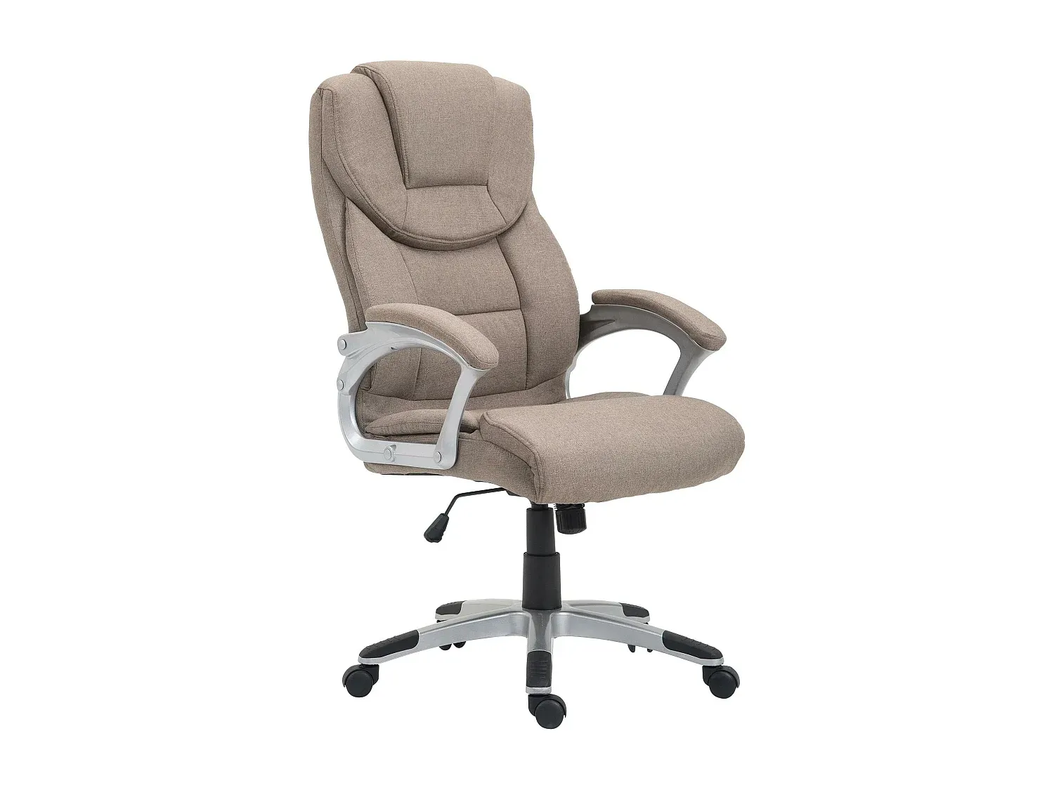 Ergonomischer Bürostuhl mit Stoffbezug in Taupe