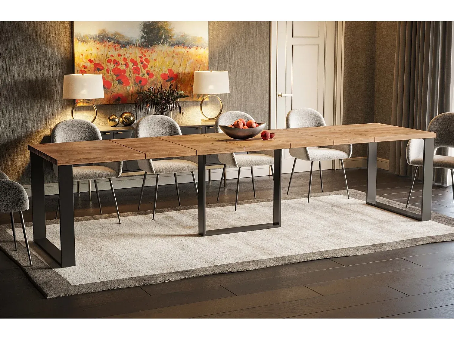 Ausziehbarer Esstisch 130-330cm