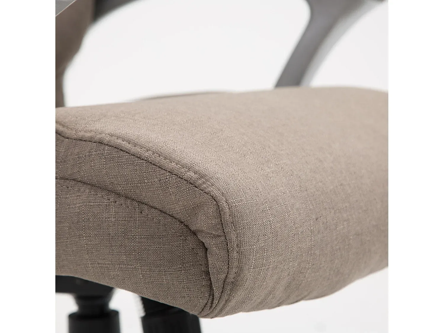 Ergonomischer Bürostuhl mit Stoffbezug in Taupe