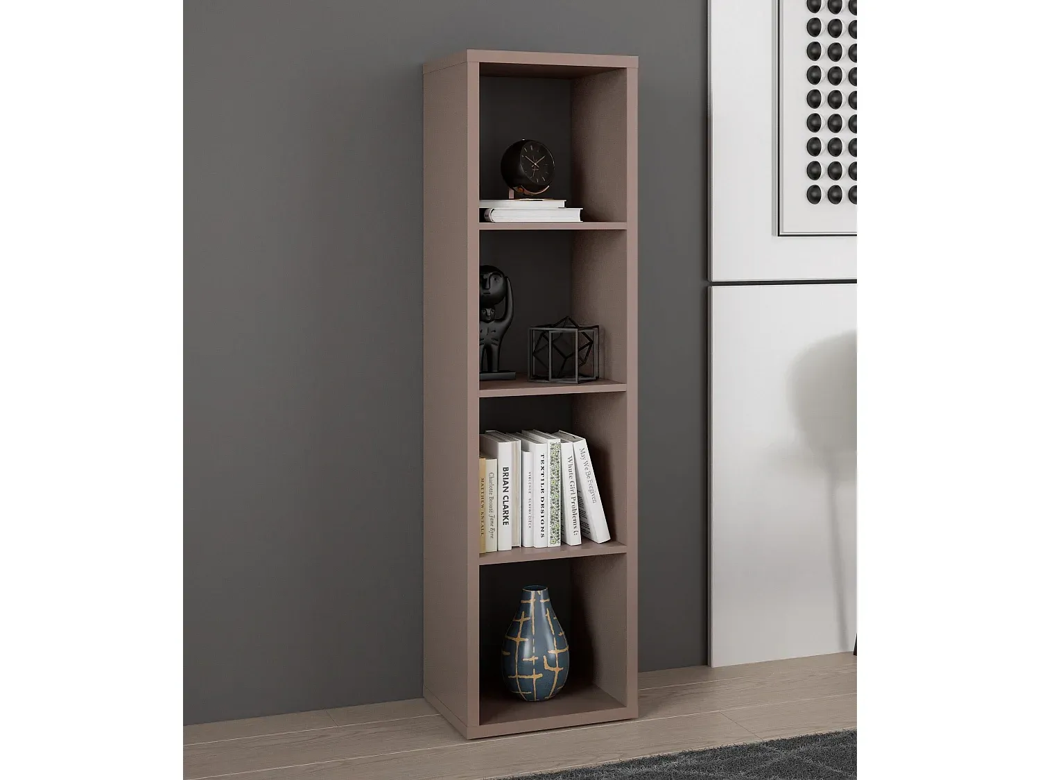 Bücherregal in Terrakotta-Finish