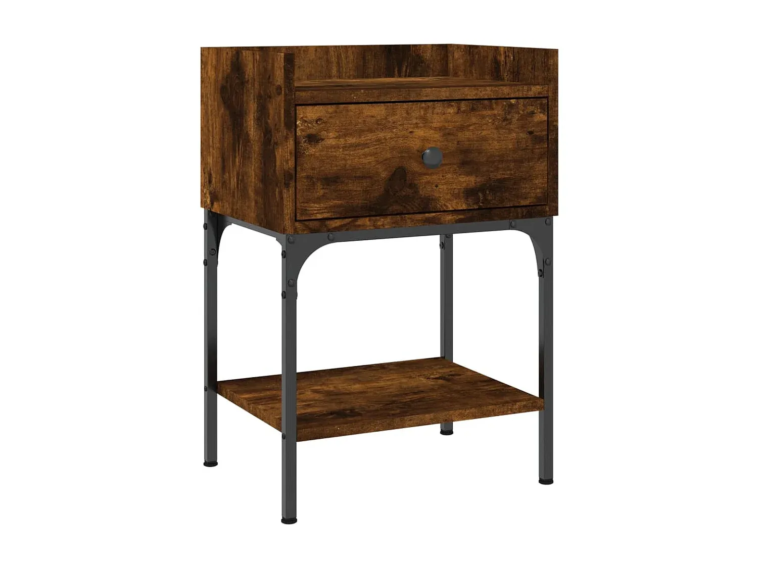 Moderner Nachttisch aus Räuchereiche, 40,5x31x60 cm