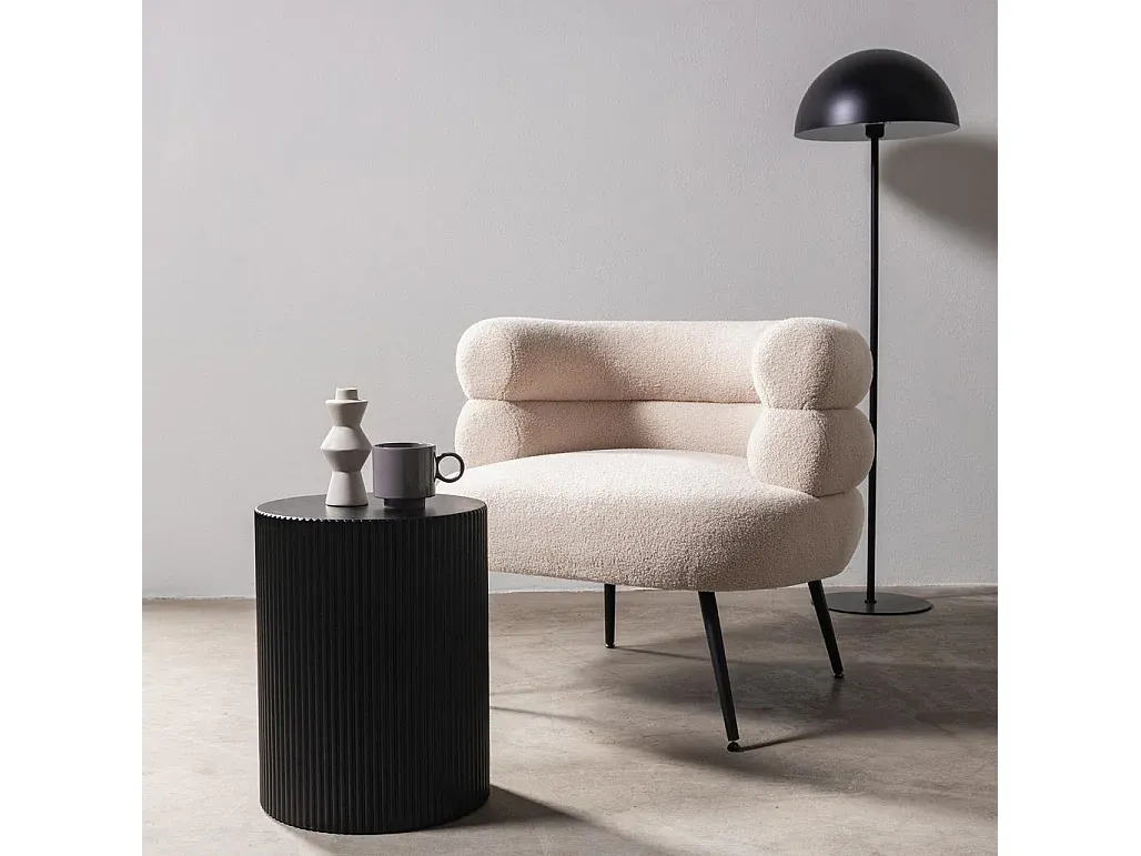 Moderner Beistelltisch in Schwarz, 35x35x45 cm