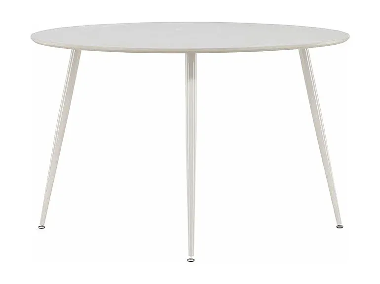 Runder Esstisch 120 cm Beige