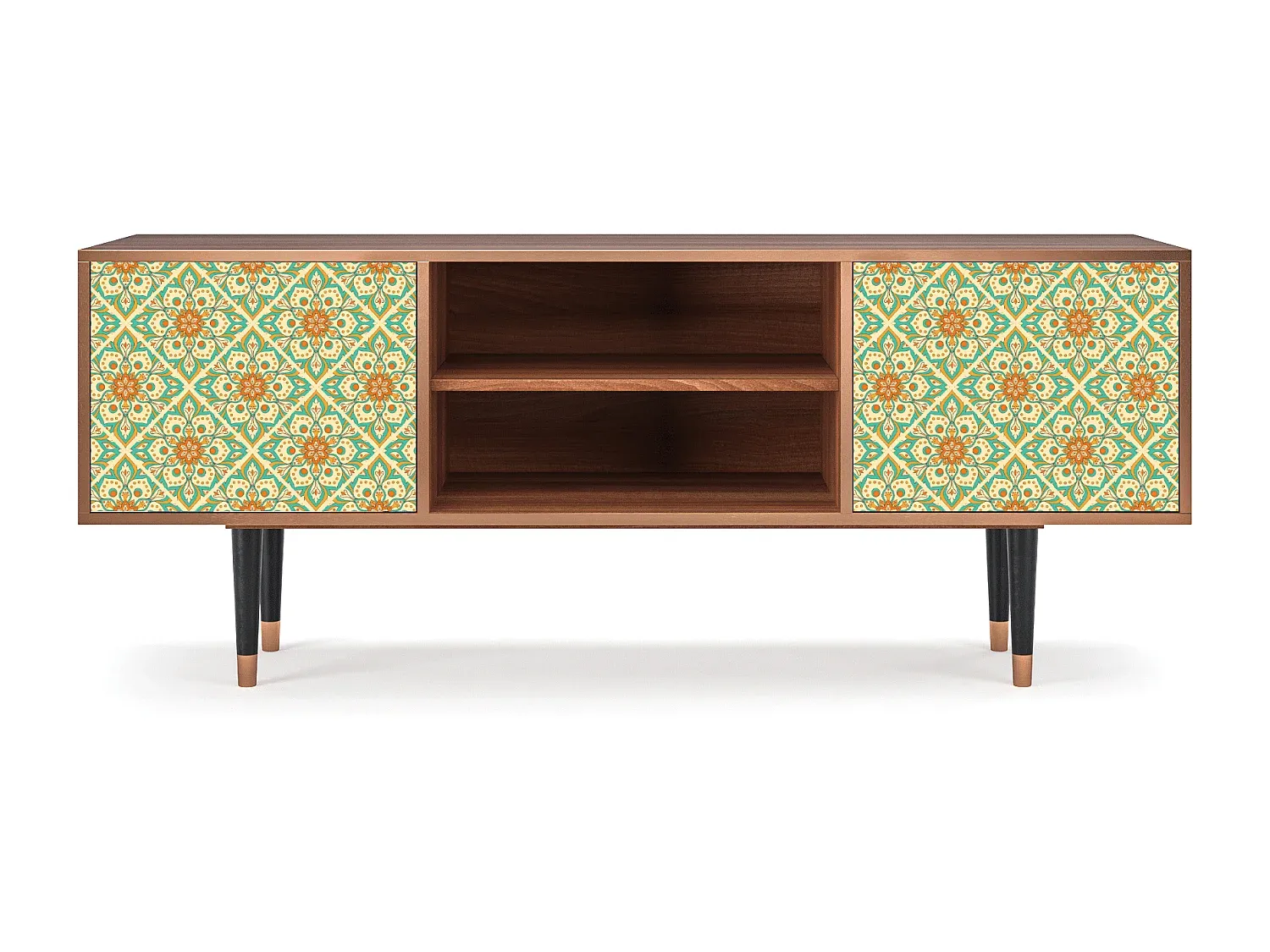 Moderner TV-Schrank in Walnussoptik