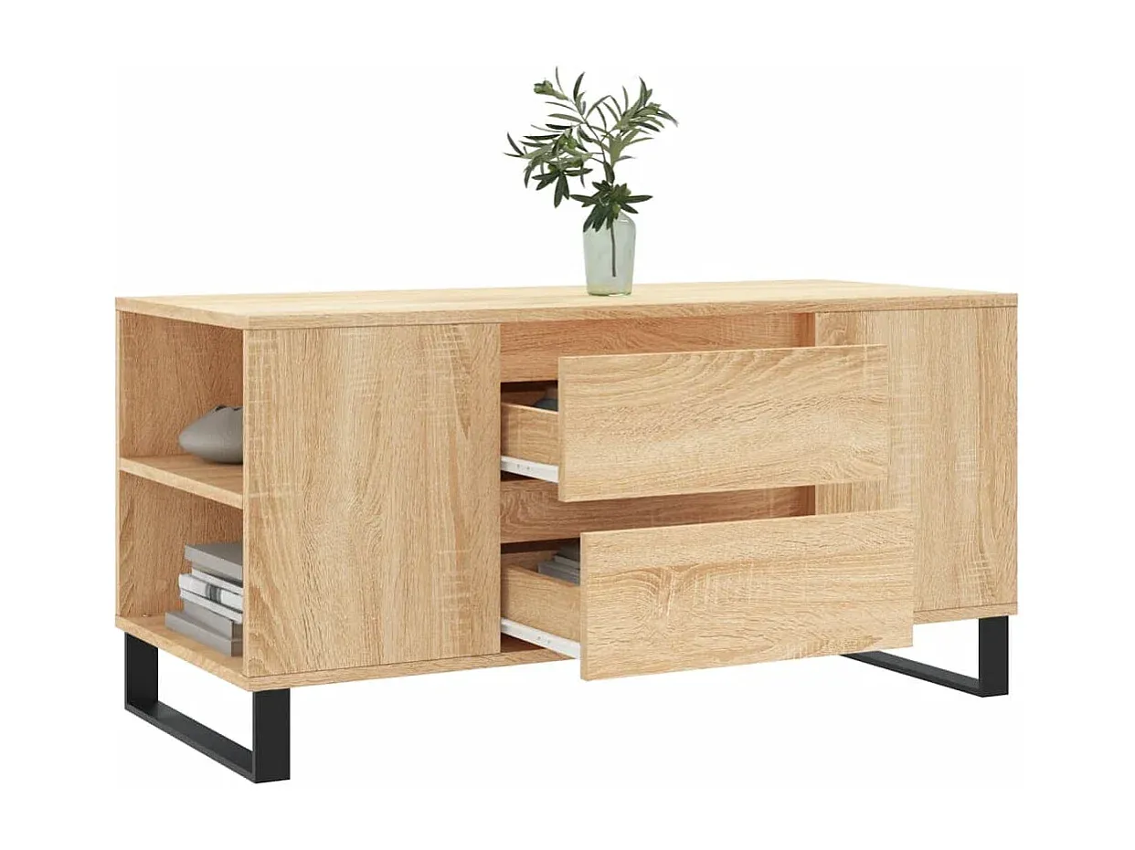 Moderner Couchtisch aus Holzwerkstoff in Sonoma-Eiche