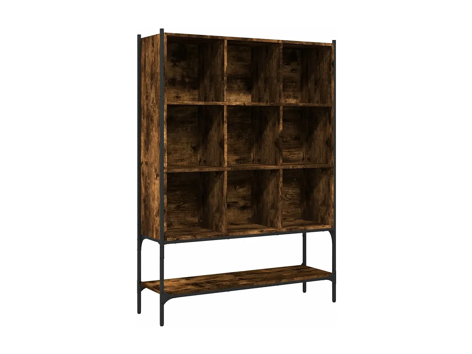 Modernes Bücherregal aus Holzwerkstoff in Räuchereiche