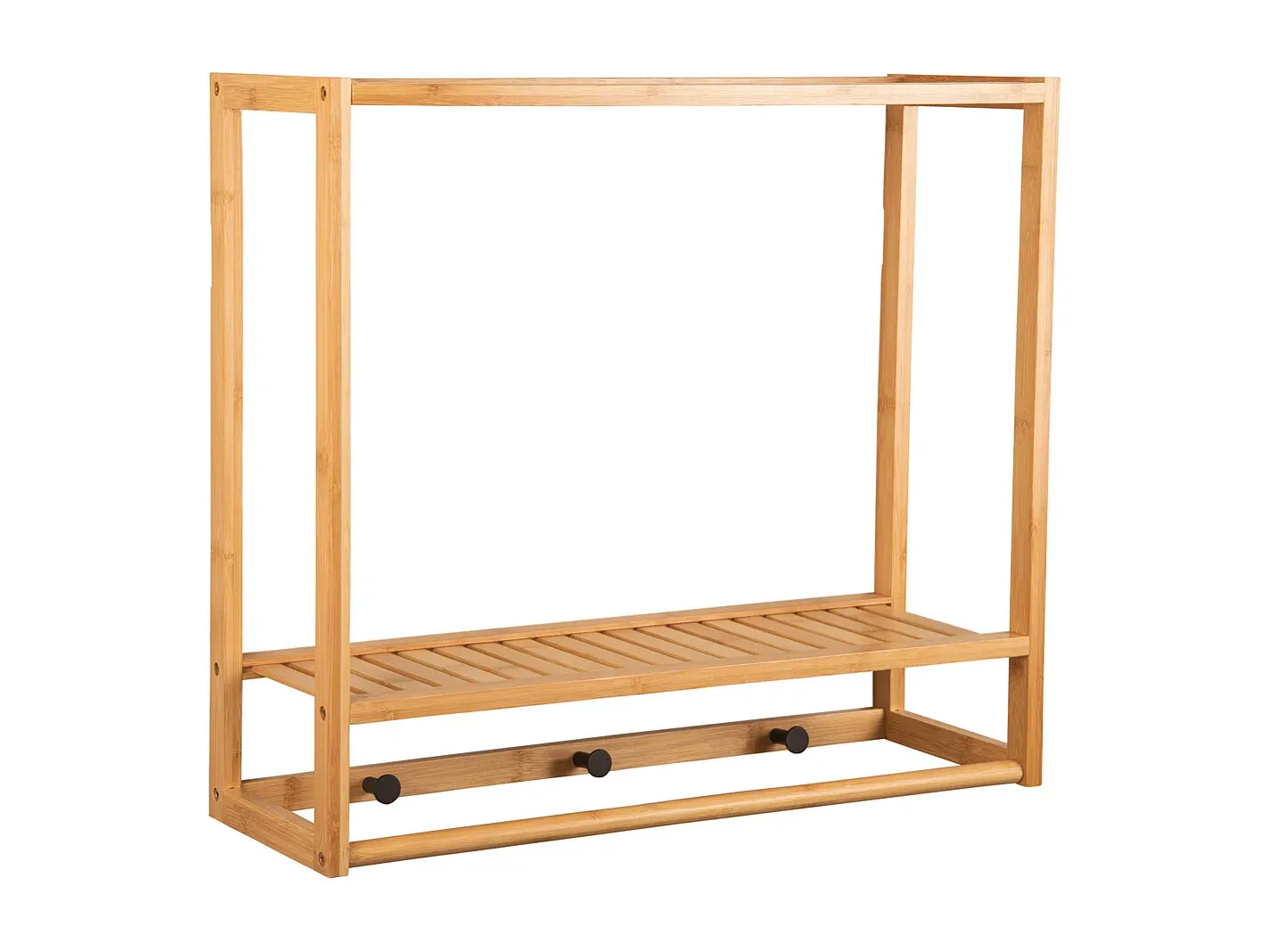 Moderne Wandgarderobe aus Bambus