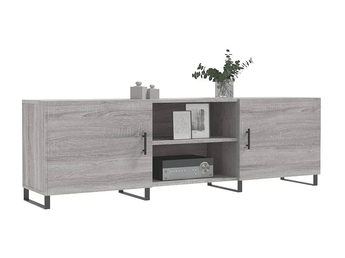 Moderner TV-Schrank Grau Sonoma 150x30x50 cm