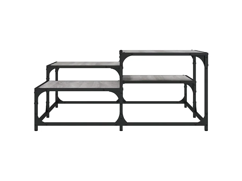 Moderner Grauer Couchtisch aus Holzwerkstoff 87,5x87,5x40 cm