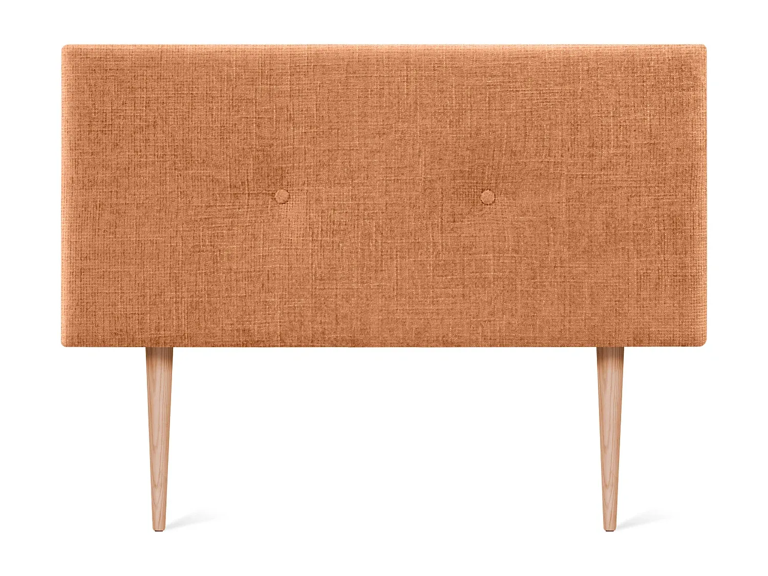 Naturwolle Kopfteil mit Knöpfen und Beinen 110x105cm - Orange