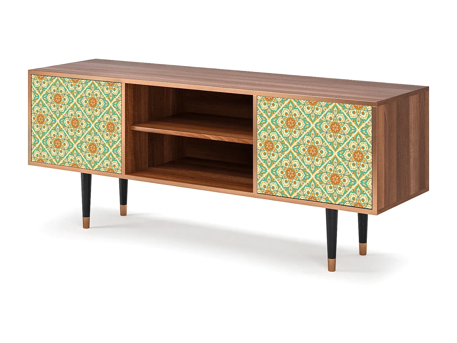 Moderner TV-Schrank in Walnussoptik