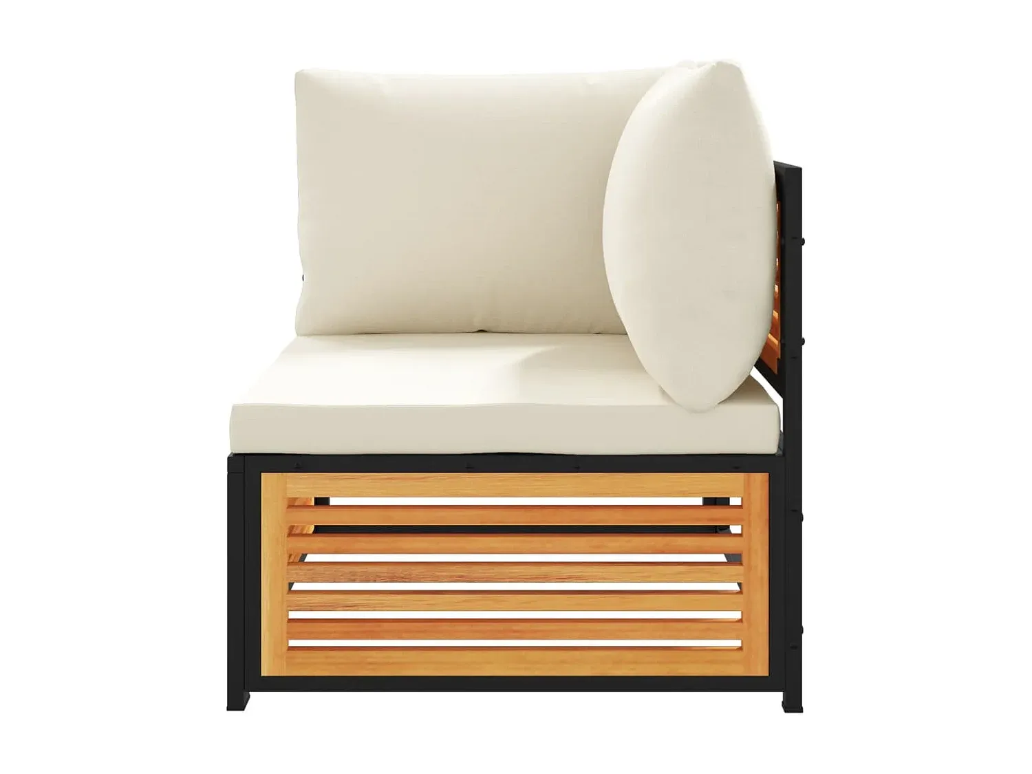 Modulares Gartensofa mit Kissen Akazienholz