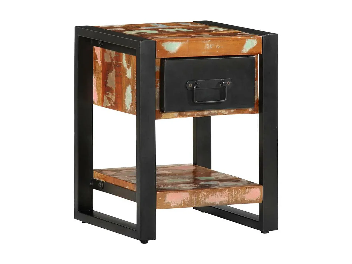 Holz-Nachttisch Set mit Stauraum