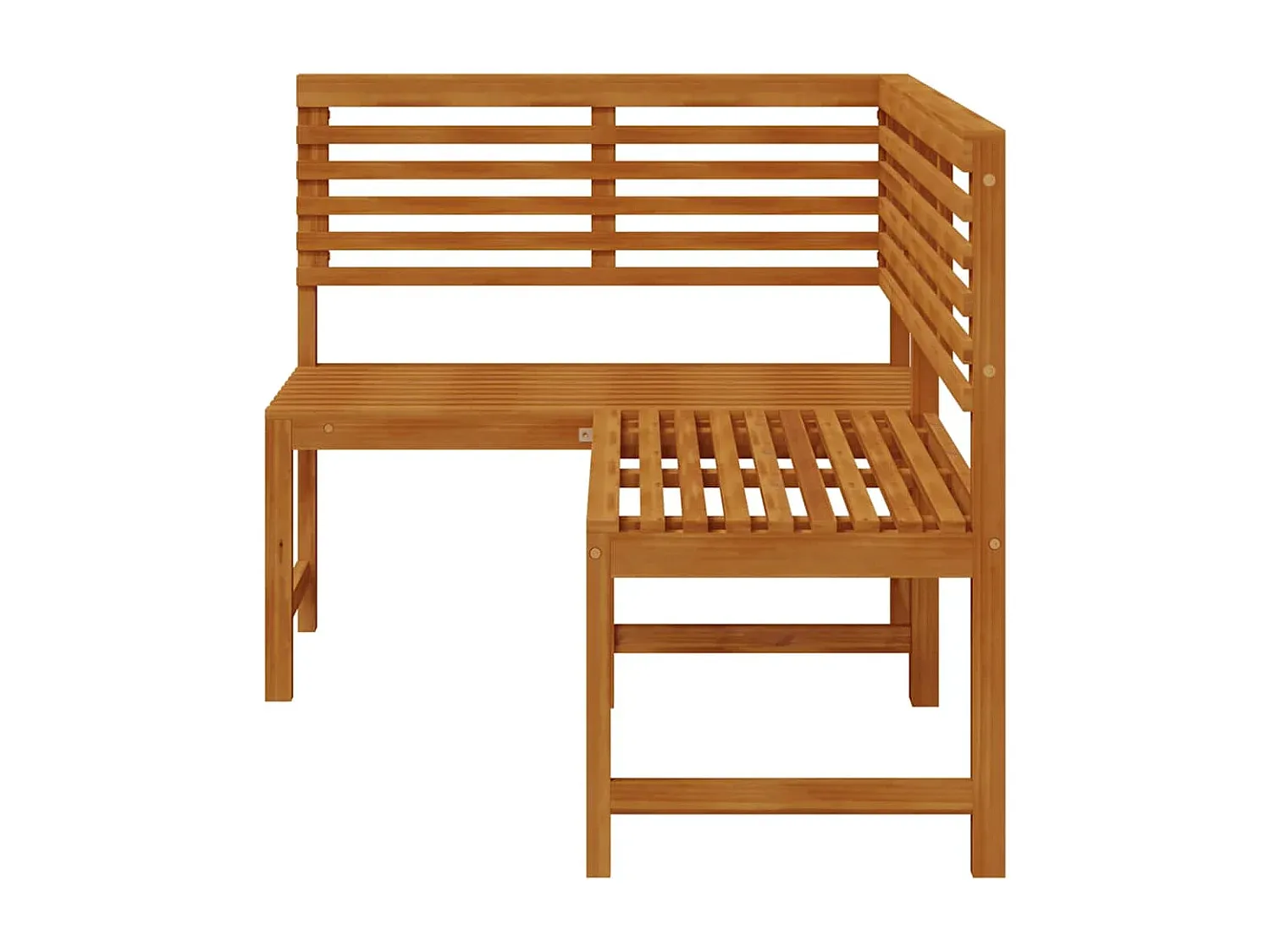 Elegante Garteneckbank aus Akazienholz 140 cm