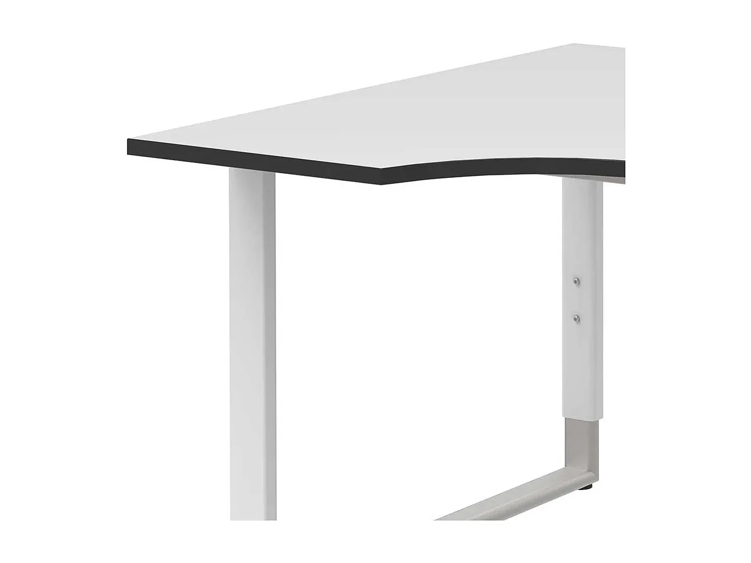 Höhenverstellbarer Arbeitstisch 180 cm Weiß