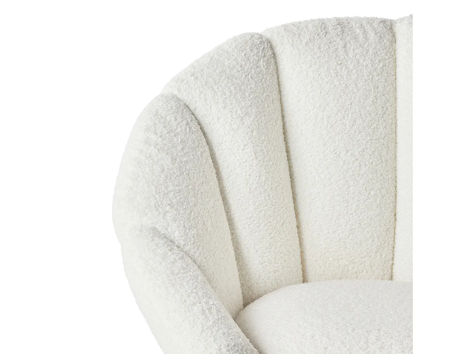 Ergonomischer Bürostuhl in Weiß mit verstellbarer Höhe und Rollfunktion