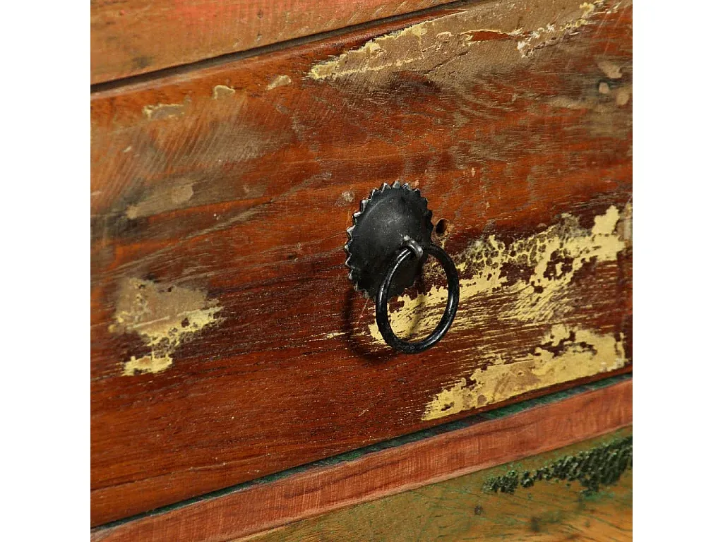 Mehrzweckschrank aus recyceltem Holz, 120 x 35 x 76 cm