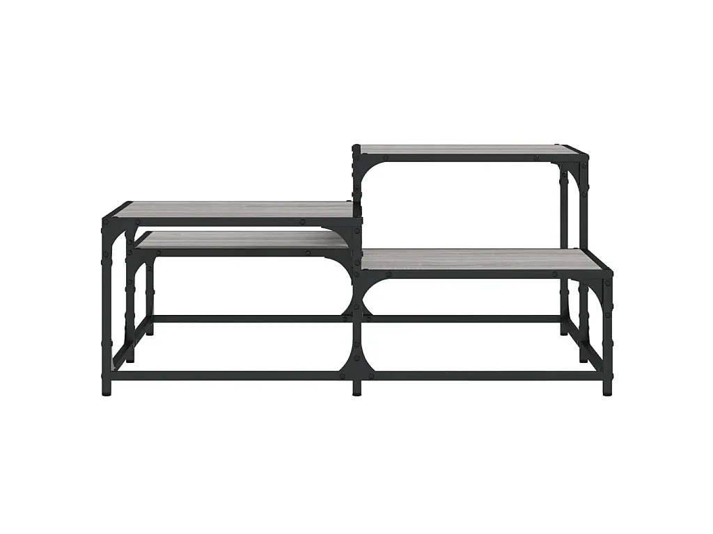 Moderner Grauer Couchtisch aus Holzwerkstoff 87,5x87,5x40 cm