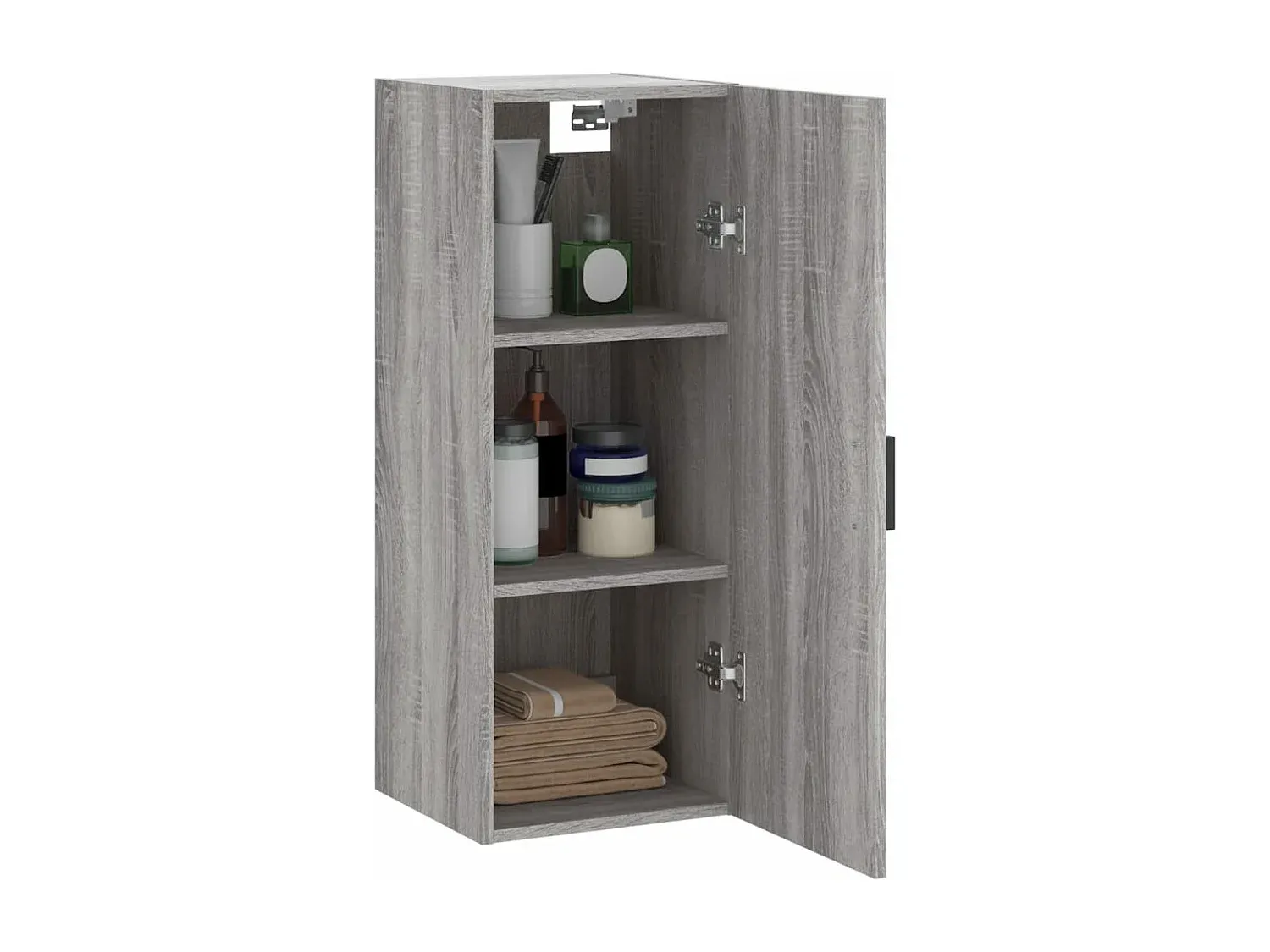 Moderner Hängeschrank in Grau Sonoma 34,5x34x90 cm