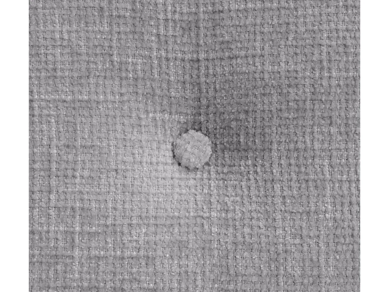 Kopfteil aus Naturwolle mit Knöpfen in Hellgrau, 145x105cm