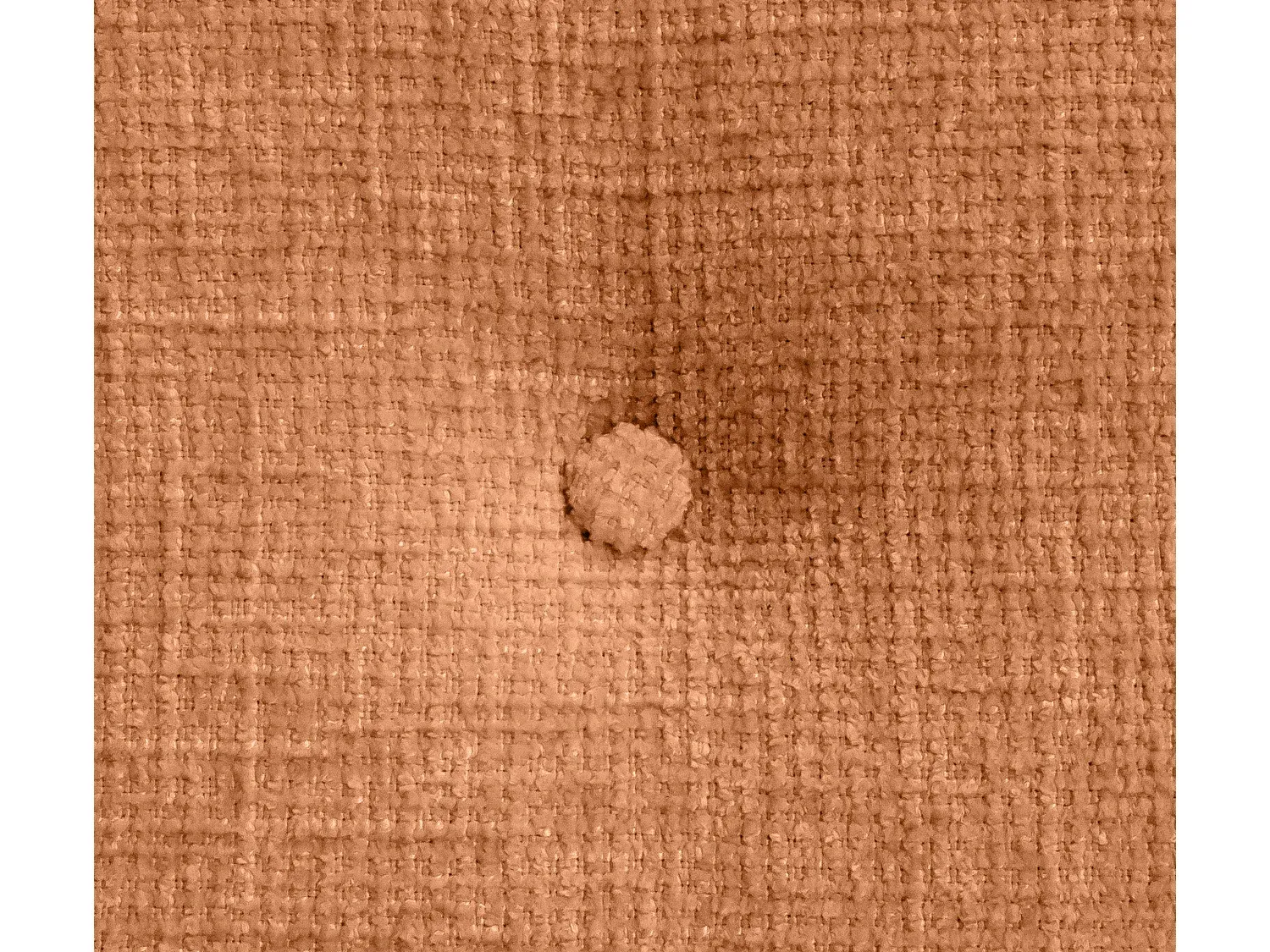 Naturwolle Kopfteil mit Knöpfen und Beinen 110x105cm - Orange