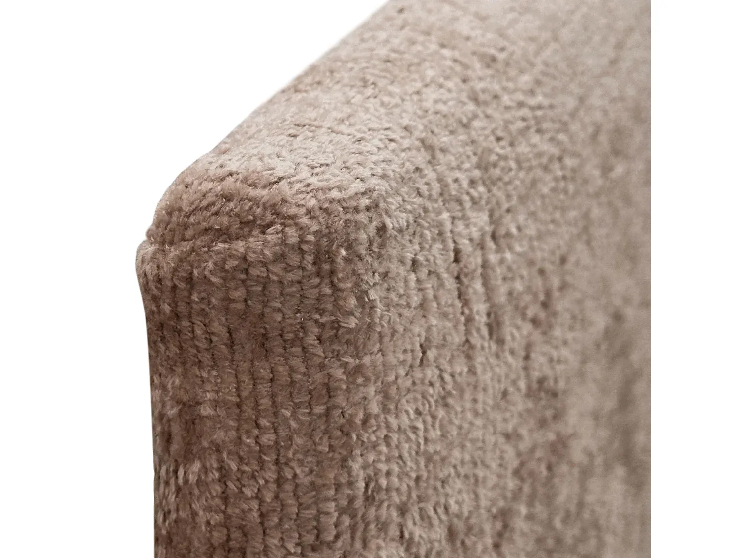 Kopfteil aus Naturwolle, 95 x 60 cm, für Einzelbetten – Braun