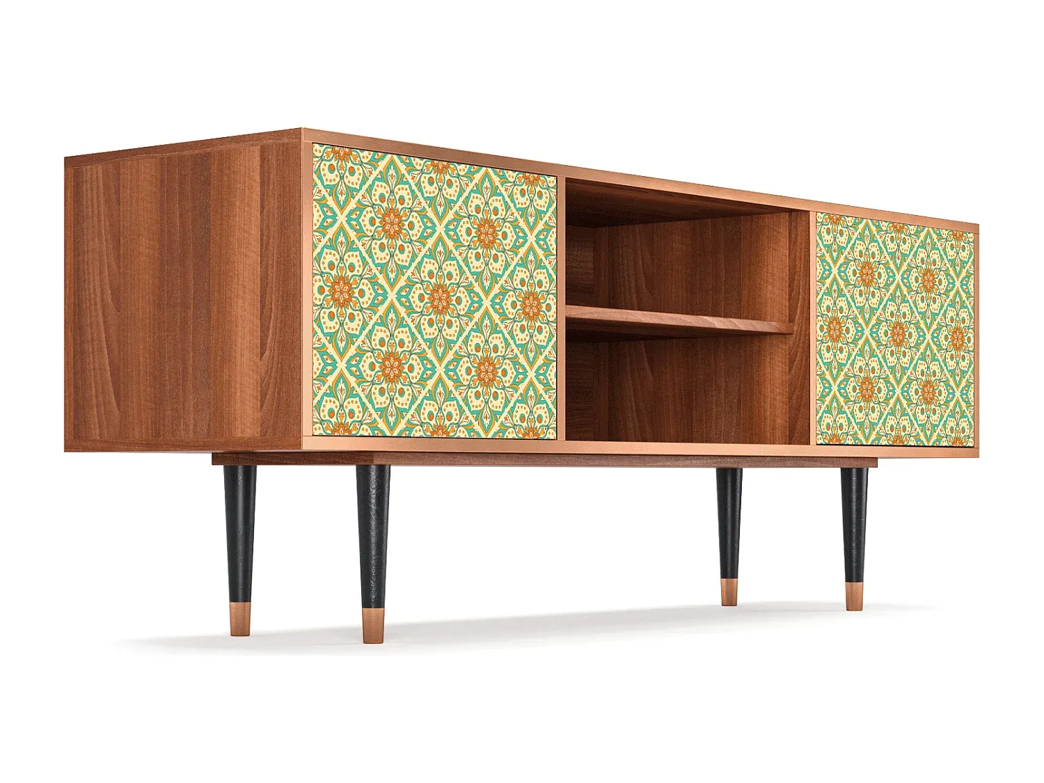 Moderner TV-Schrank in Walnussoptik