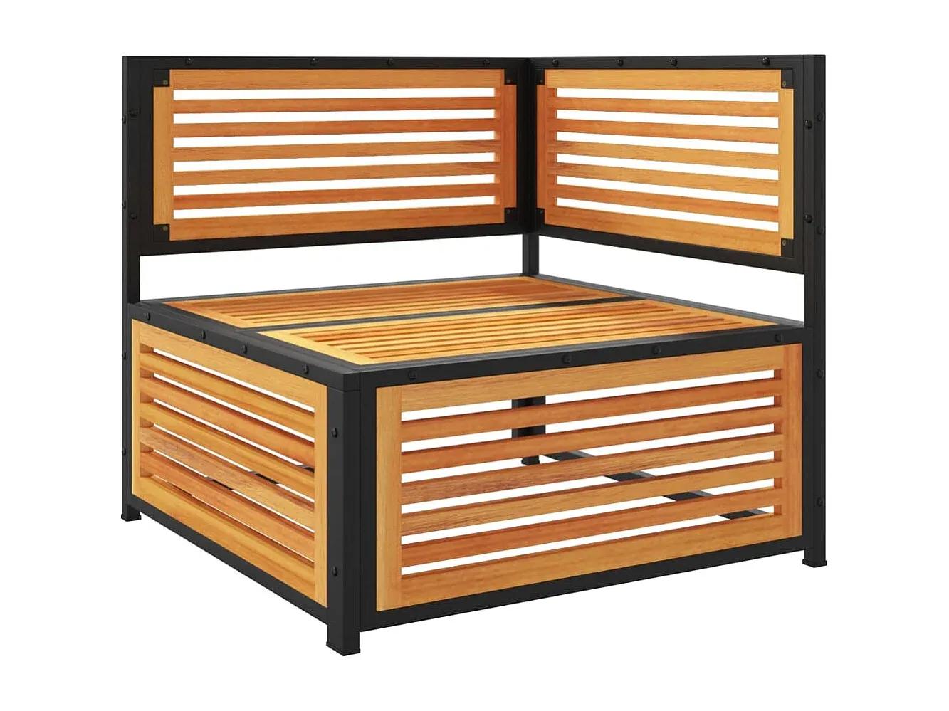 Modulares Gartensofa mit Kissen Akazienholz