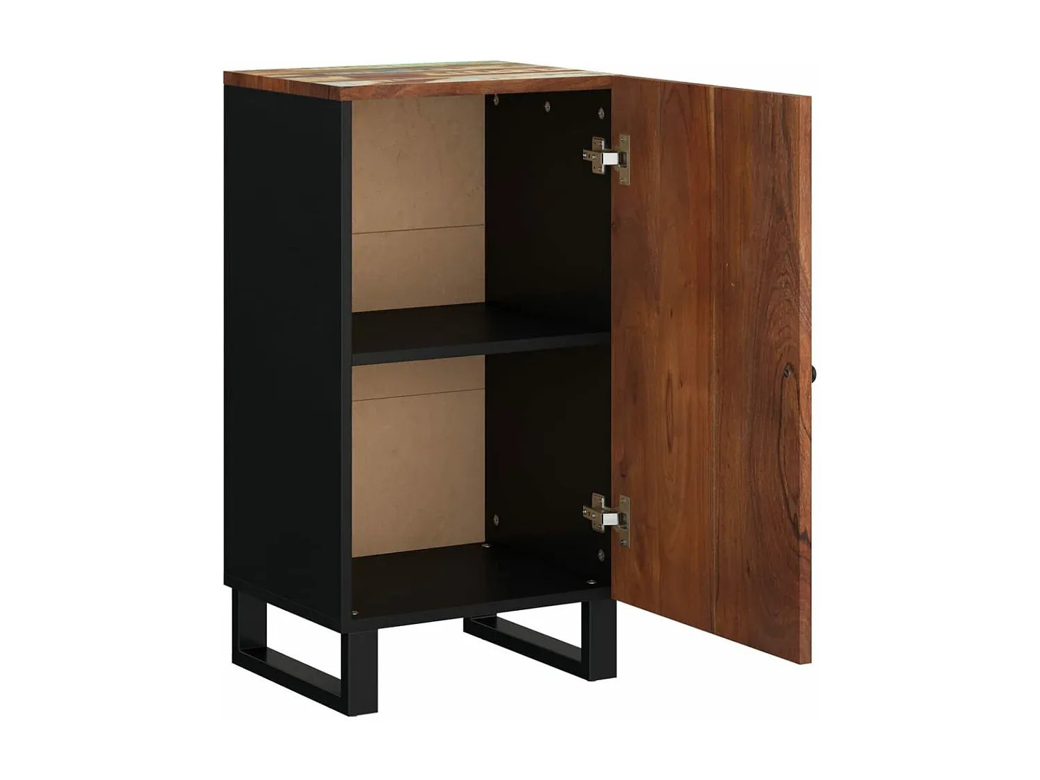 Kompakte Anrichte aus recyceltem Holz mit Tür