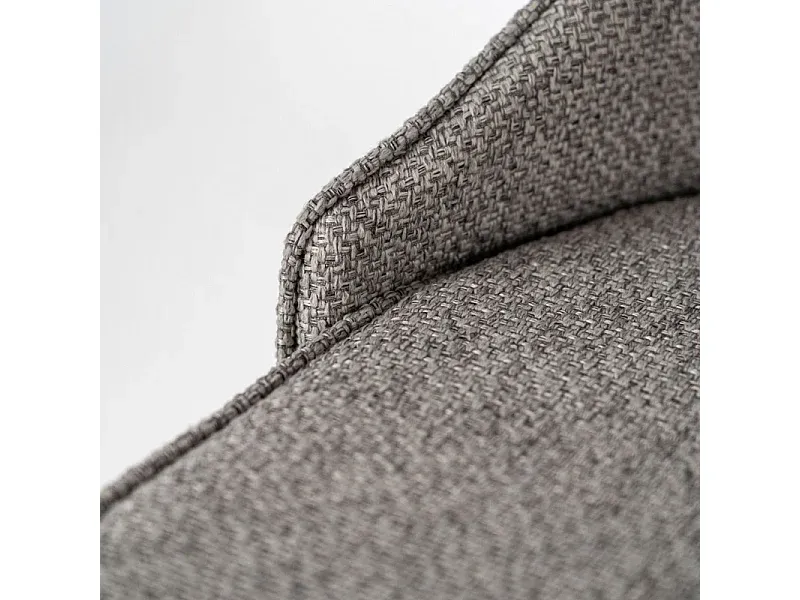 Modernes Set aus 4 Stühlen mit grauem Stoffbezug