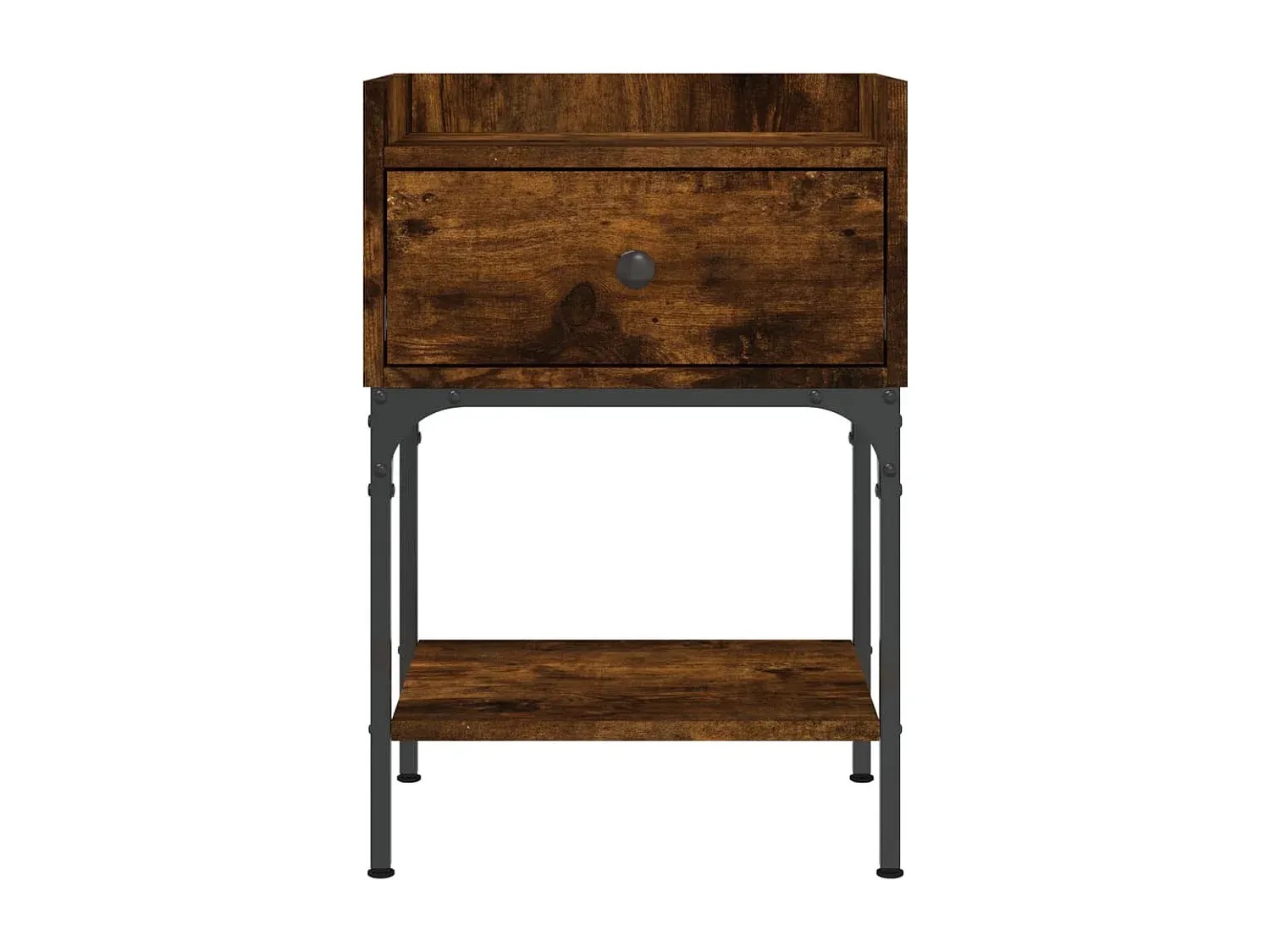 Moderner Nachttisch aus Räuchereiche, 40,5x31x60 cm