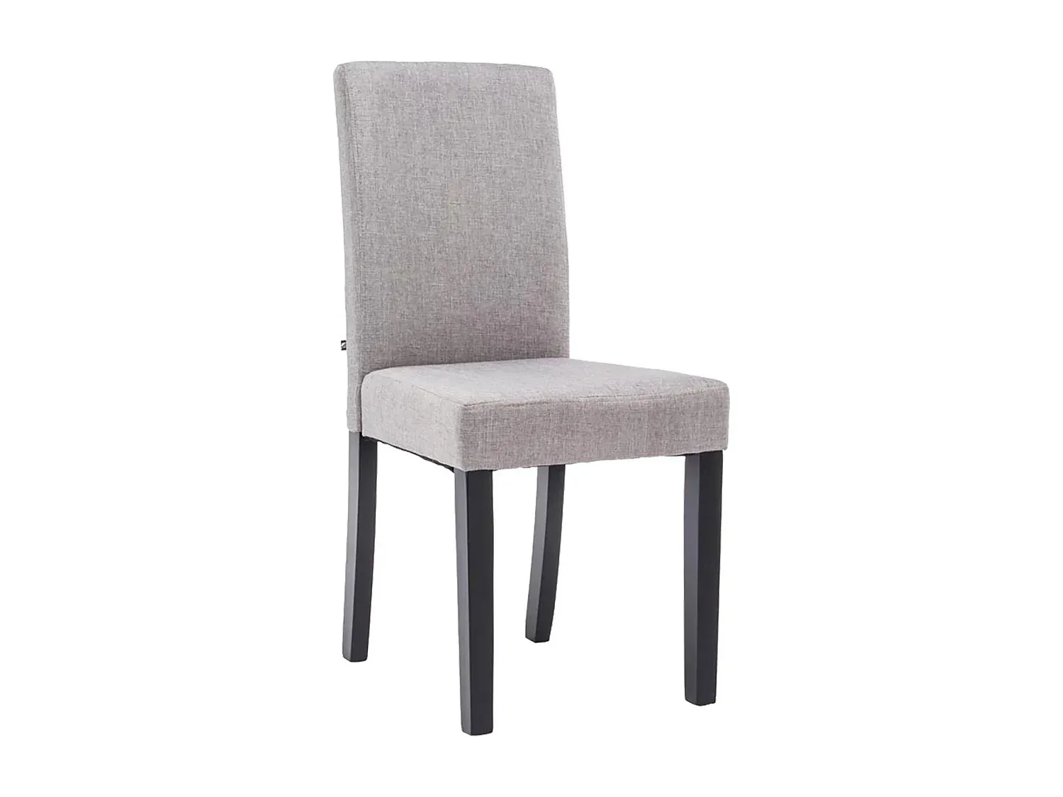 Moderne Esszimmerstühle in Hellgrau mit Stoffpolsterung