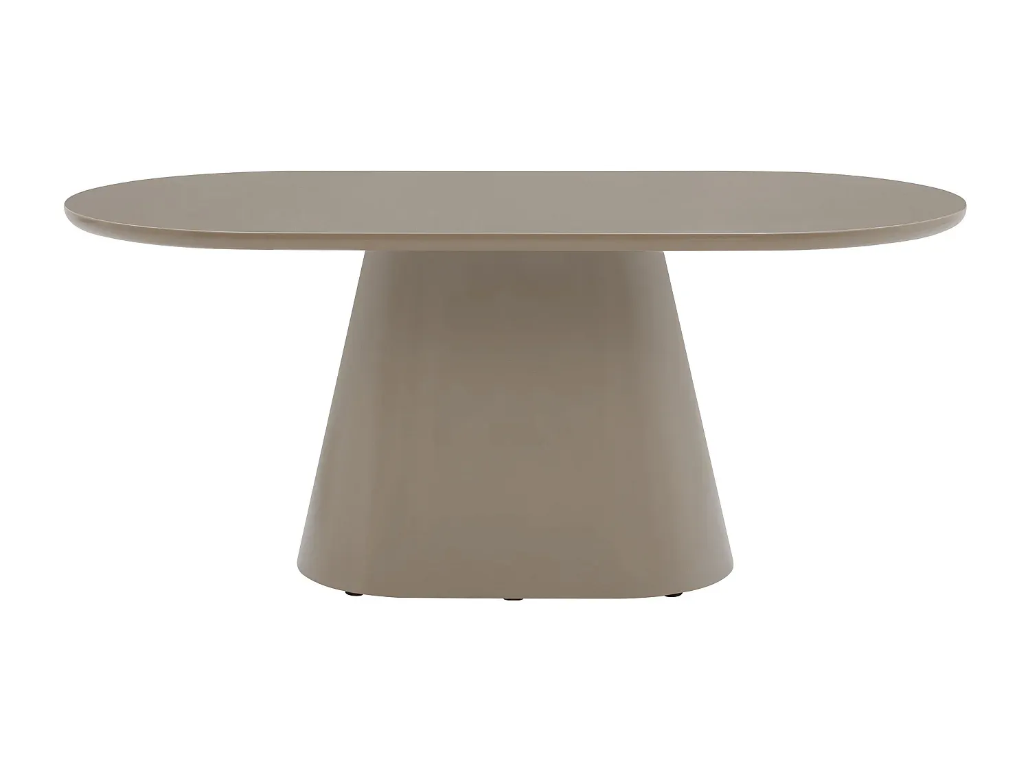 Moderner Esstisch für 6 Personen aus MDF in Taupe