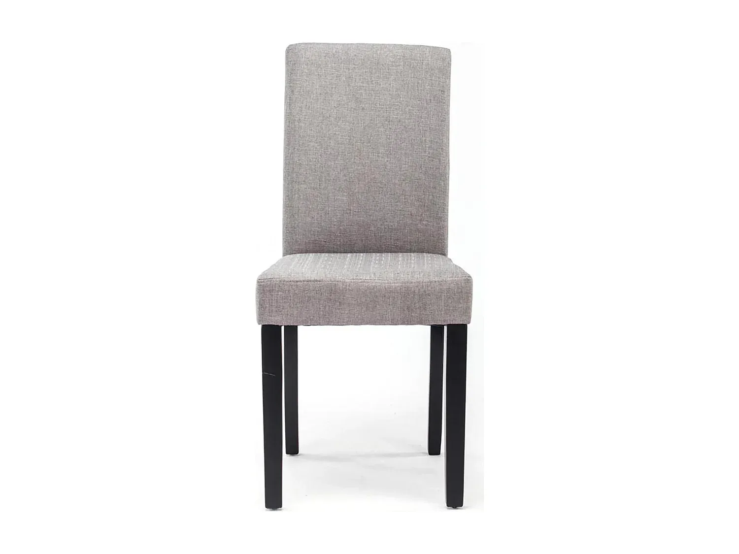 Moderne Esszimmerstühle in Hellgrau mit Stoffpolsterung