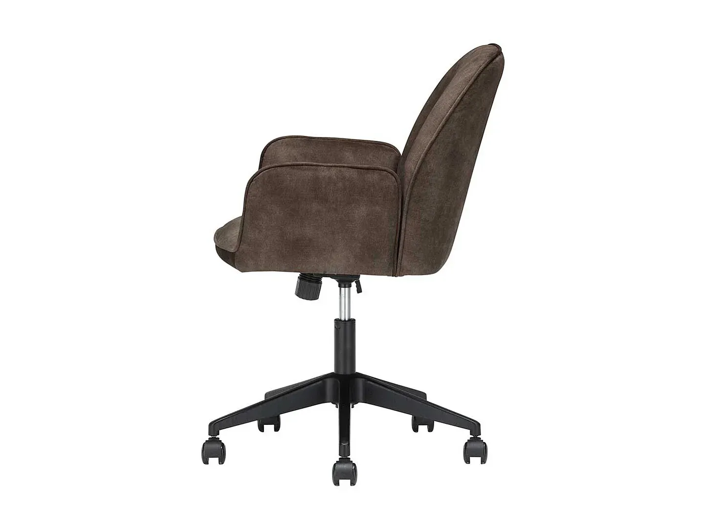 Verstellbarer Drehsessel in Anthrazit Velours