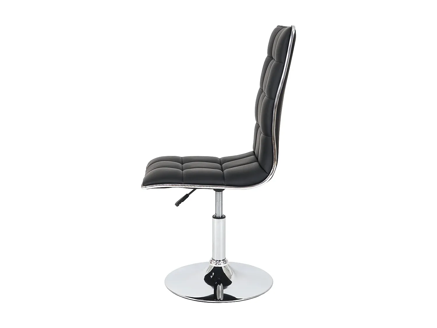 Moderner Esszimmerstuhl im 2er-Set, Schwarz