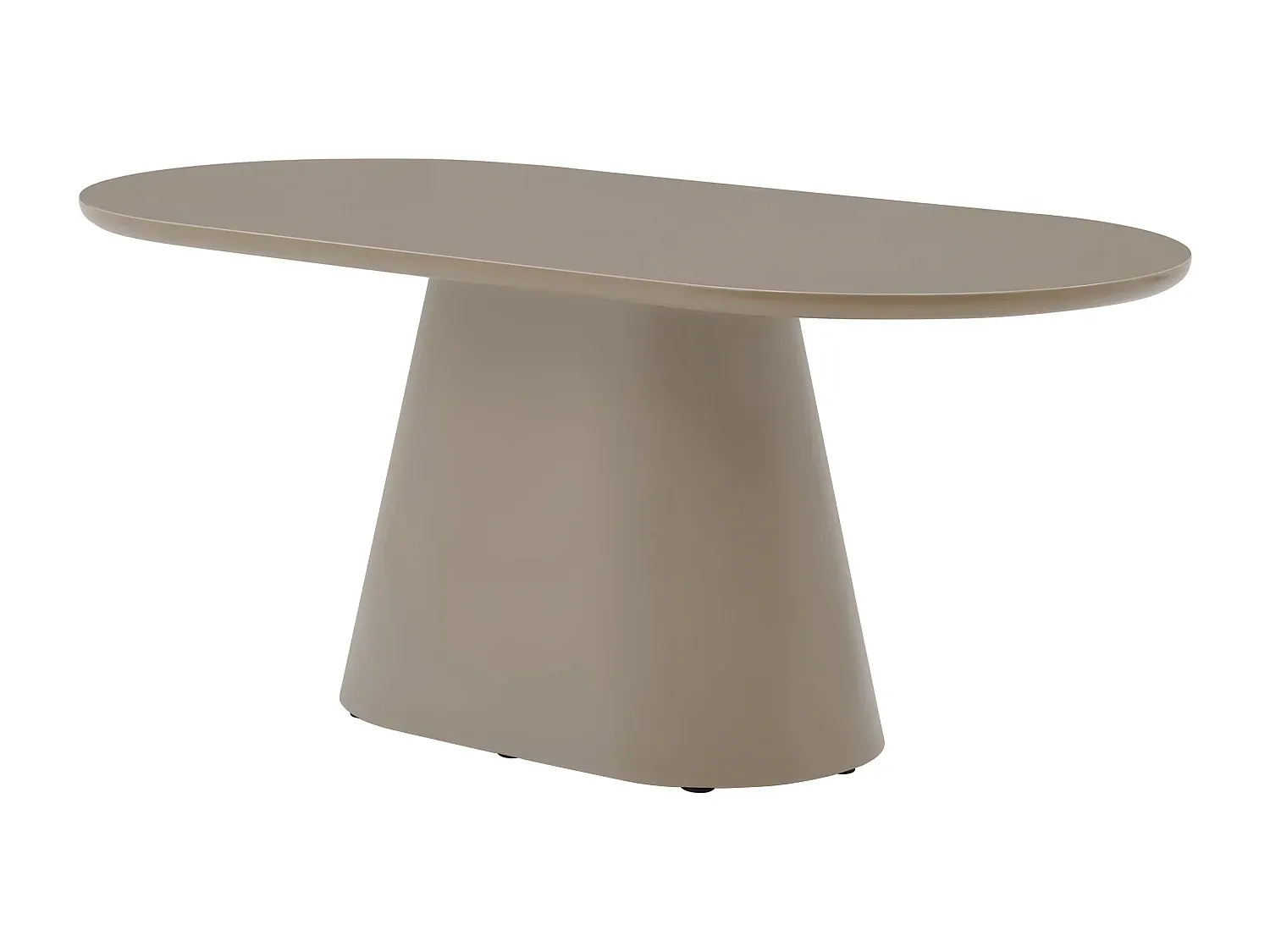 Moderner Esstisch für 6 Personen aus MDF in Taupe