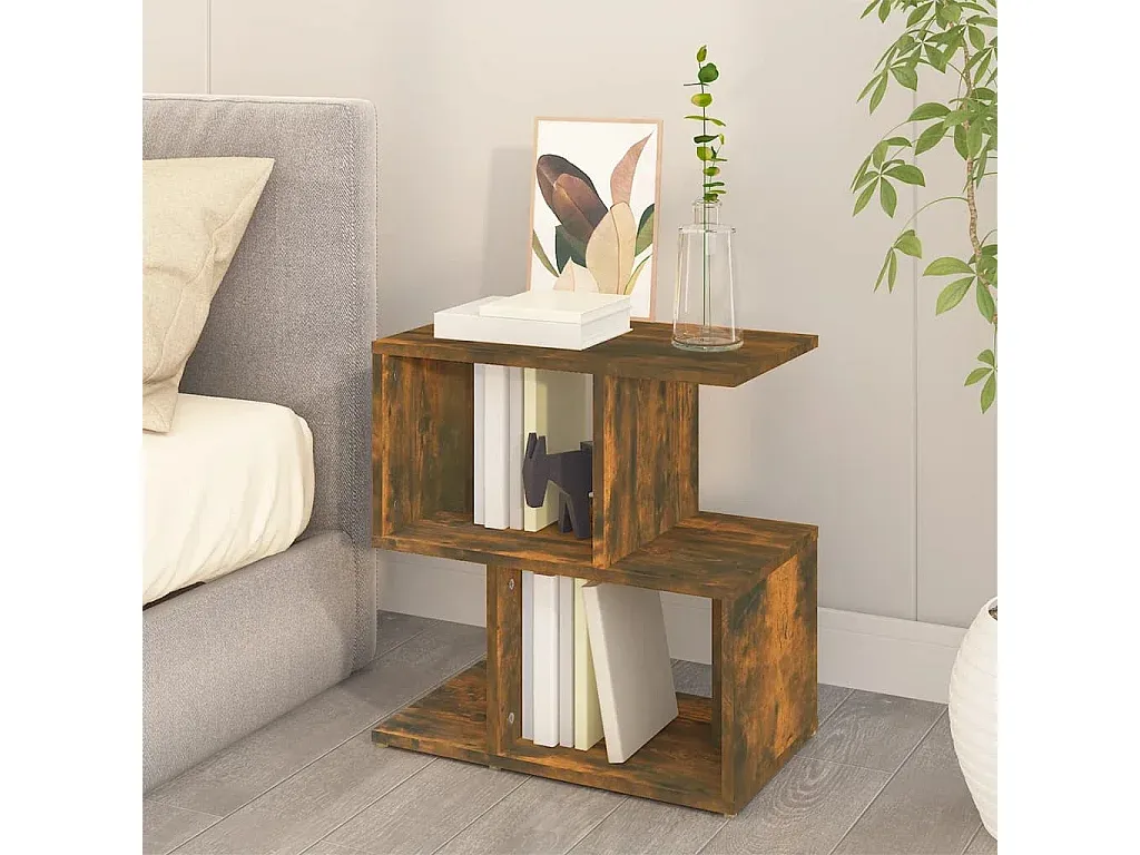 2er-Set Nachttische in Räuchereiche 50x30x51,5 cm