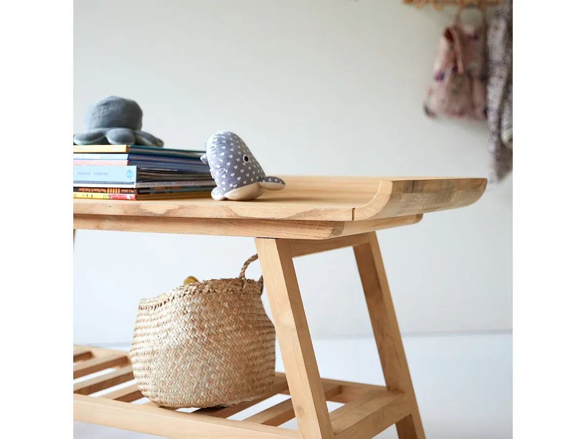 Elegante Kinderkonsole aus Teakholz