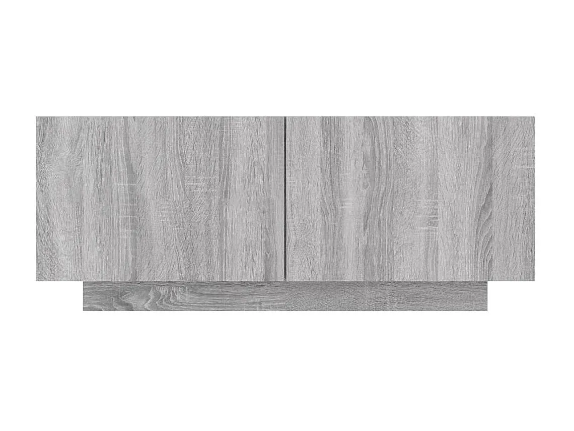 Moderner TV-Schrank aus Holzwerkstoff, Grau Sonoma, 100x35x40 cm