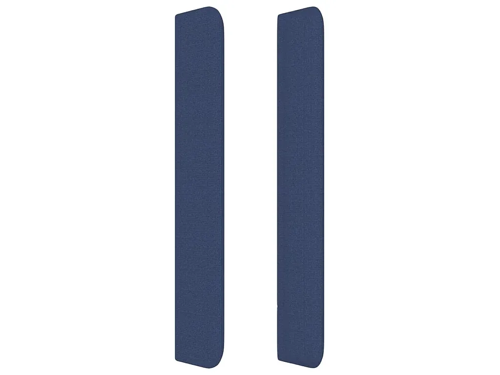 Bettkopfteil in Blau mit Seitenteilen 163x16x118/128 cm