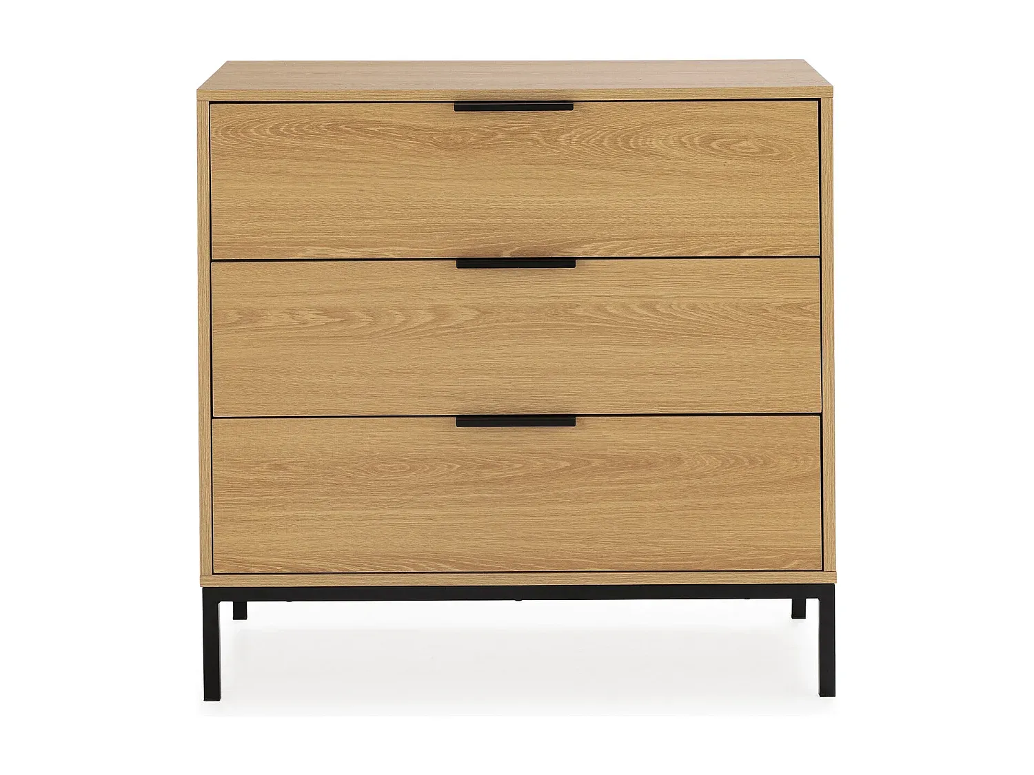 Elegante Kommode mit 3 Schubladen in Eichenoptik