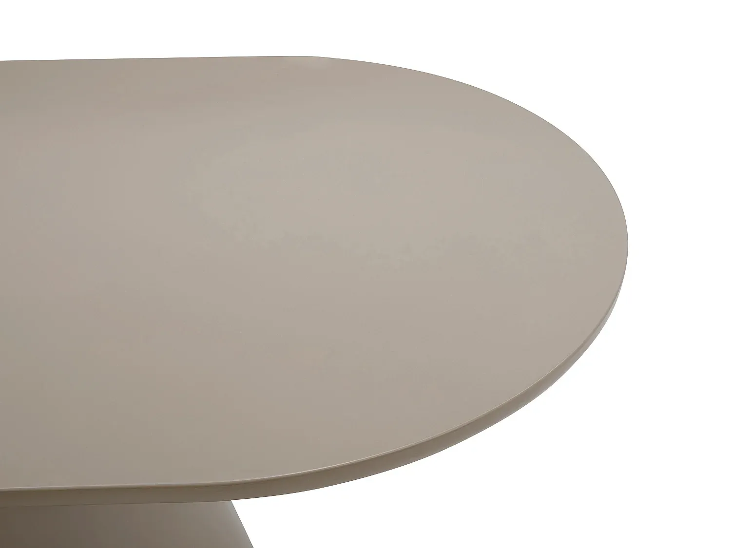 Moderner Esstisch für 6 Personen aus MDF in Taupe