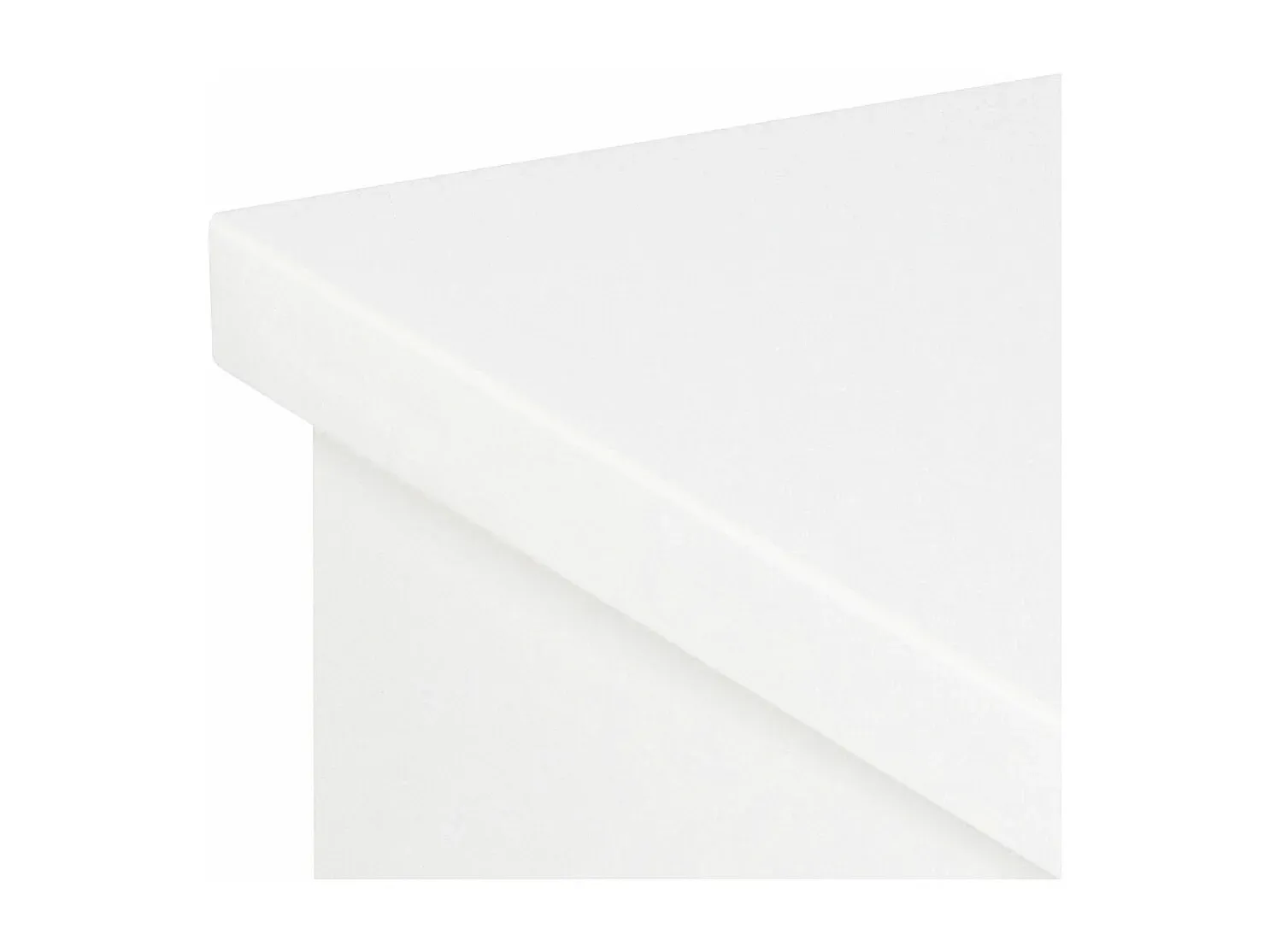 Wandhängender Nachttisch mit Schublade in Weiß