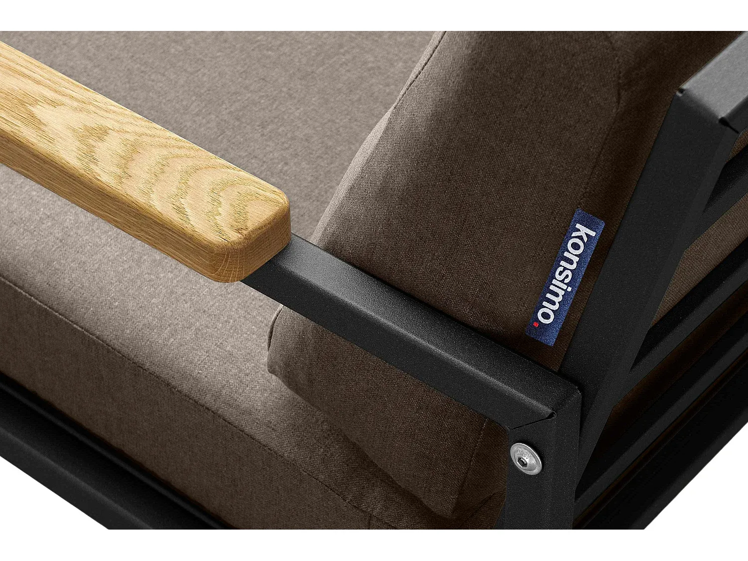 Moderner Gartensessel in Schwarz